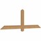 Ekena Millwork Eugene Smooth Timber Gable Bracket, Western Red Cedar, 60"W x 20"H x 1 1/2"D x 3 1/2"F, 8/12 Pitch GBW060X20X0204EUG00SWR - alternate 5